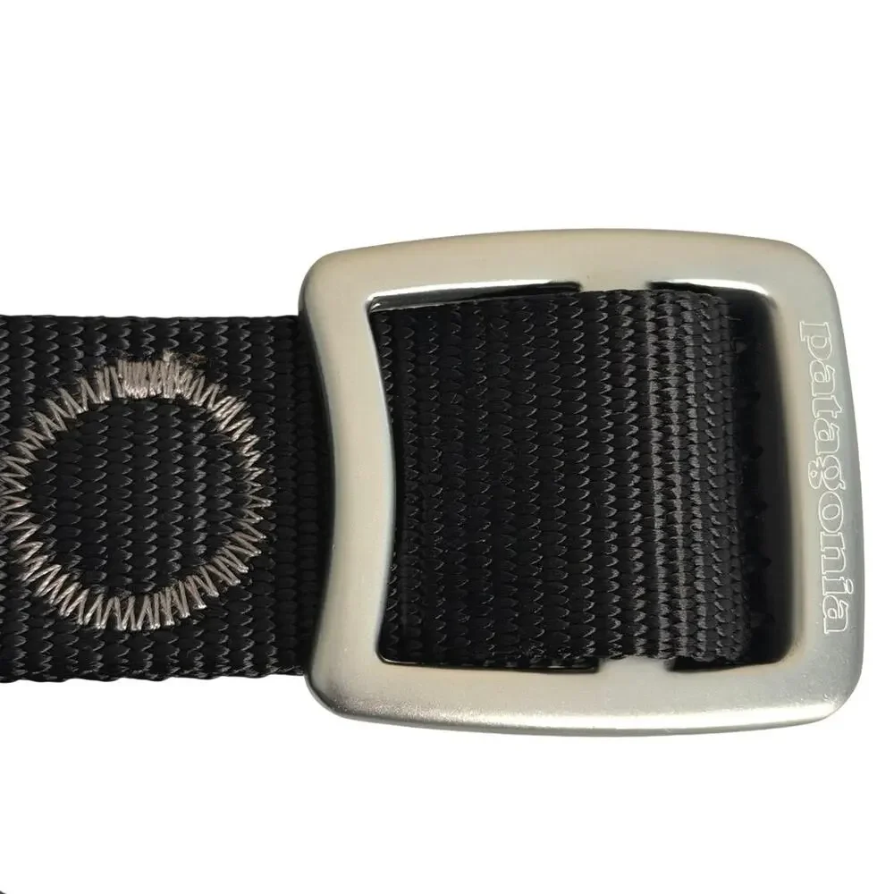 Like new Patagonia Tech Web black silver adjustable belt bottle opener